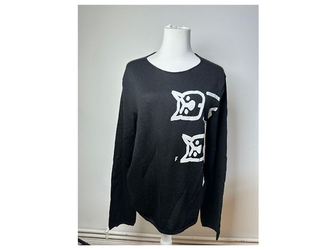 Comme Des Garcons Vintage Comme Des Garçons Wollpullover schwarz-weiß M - Ansicht 13