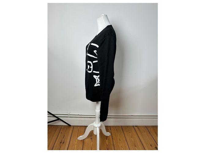 Comme Des Garcons Vintage Comme Des Garçons Wollpullover schwarz-weiß M - Ansicht 2