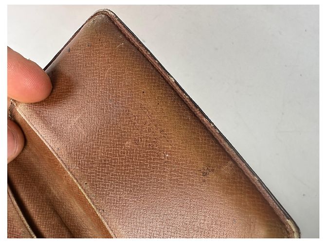 Vintage Louis Vuitton Leather Monogram Card Holder Brown - view 6