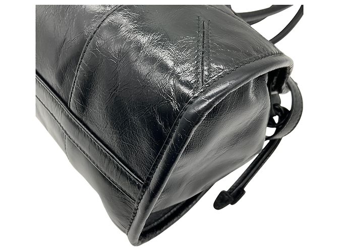 Borsa a spalla media Bonnie in pelle nera Prada Nero - vista 6