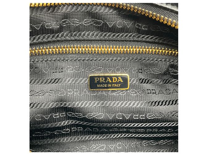 Borsa a spalla media Bonnie in pelle nera Prada Nero - vista 8