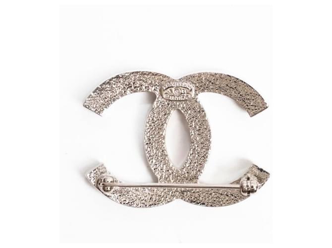 Cambon Spilla CC Chanel Argentata con Strass Argento - vista 2