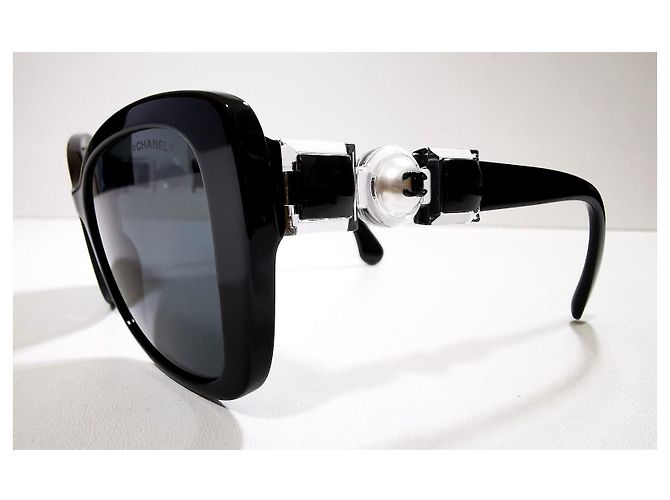 Gafas de sol Chanel Cat Eyes negras - 5445-H c.501/S4 - ¡Raro! Negro - vista 10