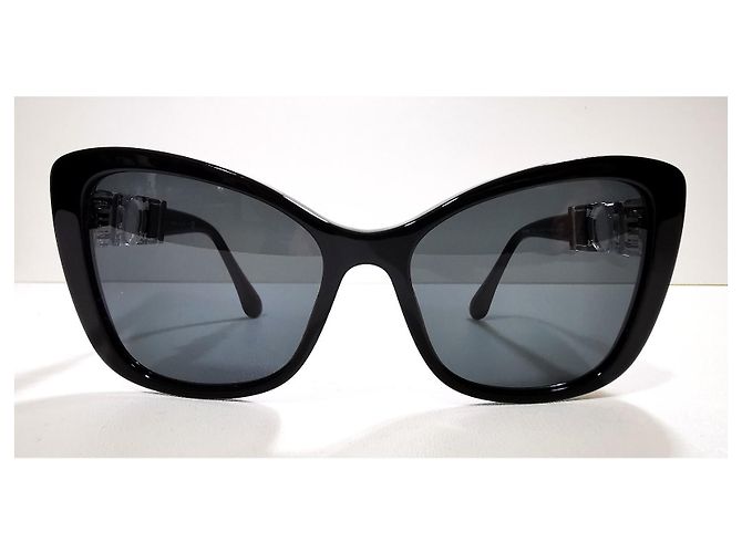 Gafas de sol Chanel Cat Eyes negras - 5445-H c.501/S4 - ¡Raro! Negro - vista 7
