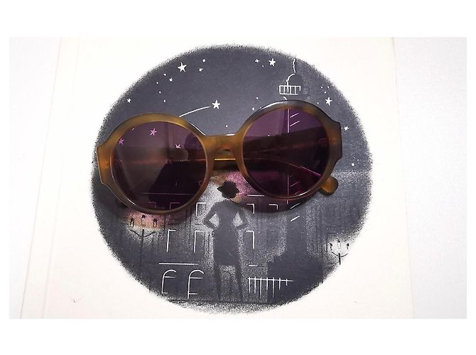 Gafas de sol redondas marrones de carey de Chanel - 5410 c.1662/83 Marrón claro - vista 11