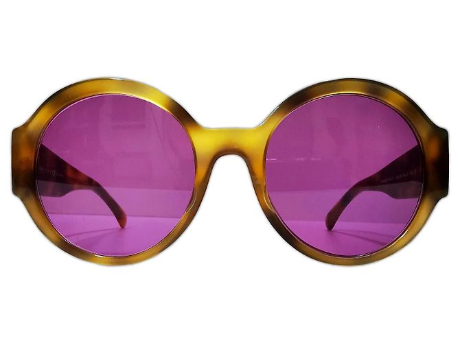 Gafas de sol redondas marrones de carey de Chanel - 5410 c.1662/83 Marrón claro - vista 2