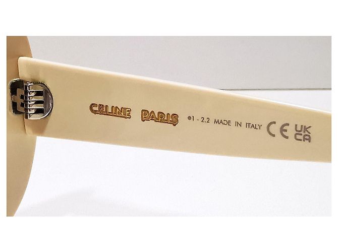 Gafas de sol Céline Triomphe marfil ovaladas - CL40226U 25F Crema - vista 19