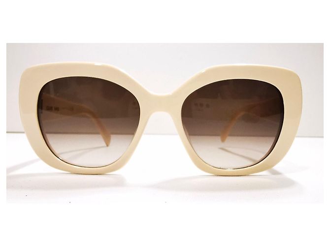 Gafas de sol Céline Triomphe marfil ovaladas - CL40226U 25F Crema - vista 8