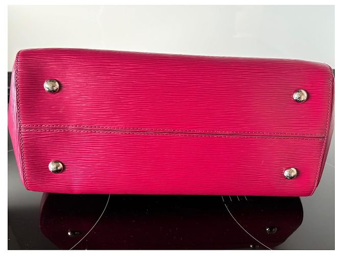 Borsa a mano Louis Vuitton Marly MM Epi Fucsia Fuschia - vista 6
