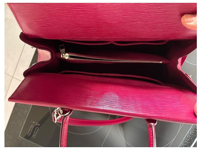 Borsa a mano Louis Vuitton Marly MM Epi Fucsia Fuschia - vista 7