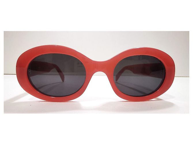 Gafas de sol Céline Triomphe rojo coral ovaladas - CL40194U 66A - vista 10