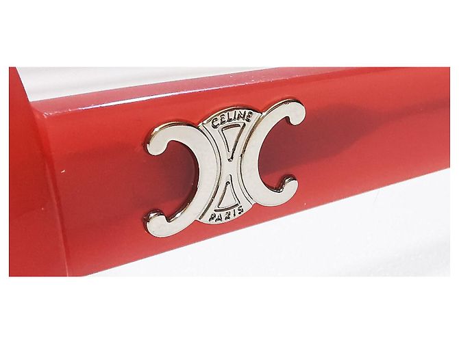 Gafas de sol Céline Triomphe rojo coral ovaladas - CL40194U 66A - vista 15