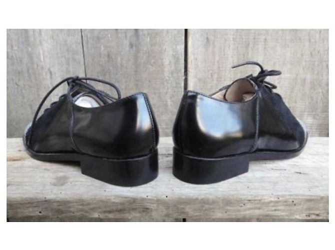 Autre Marque Derbies Accessoire Diffusion en cuir noir - vue 4