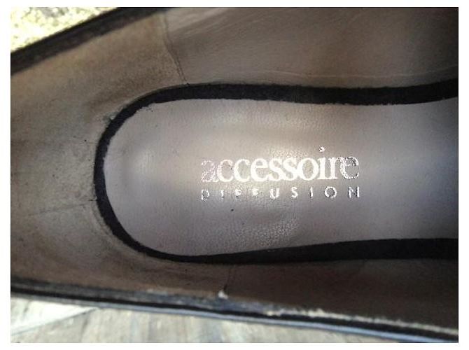 Autre Marque Derbies Accessoire Diffusion en cuir noir - vue 8