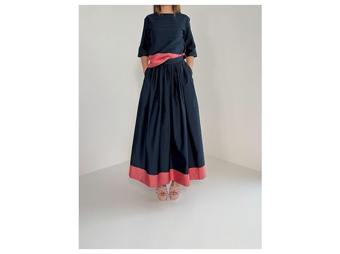 Conjunto de dos piezas Dries Van Noten Rosa Azul marino - vista 4
