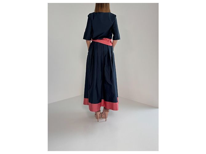 Conjunto de dos piezas Dries Van Noten Rosa Azul marino - vista 7