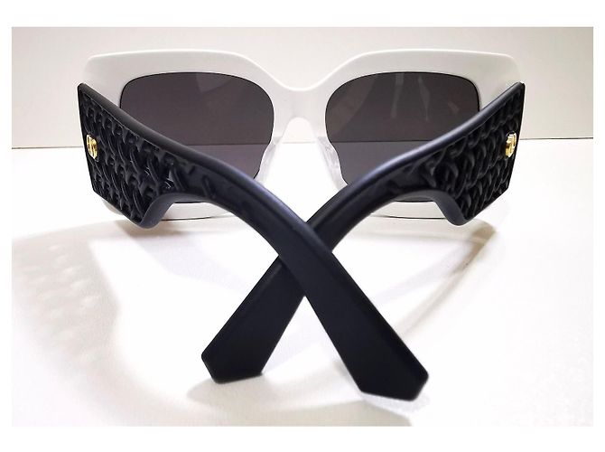 Christian Dior Occhiali da sole Dior Papillon bianchi e neri - VeryDior S1F 54A0 Nero Bianco - vista 10