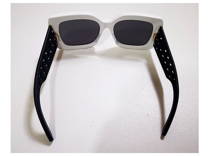 Christian Dior Occhiali da sole Dior Papillon bianchi e neri - VeryDior S1F 54A0 Nero Bianco - vista 11