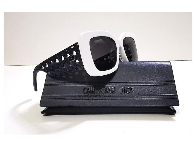 Christian Dior Occhiali da sole Dior Papillon bianchi e neri - VeryDior S1F 54A0 Nero Bianco - vista 15