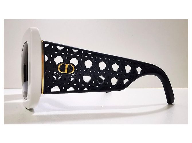 Christian Dior Occhiali da sole Dior Papillon bianchi e neri - VeryDior S1F 54A0 Nero Bianco - vista 5