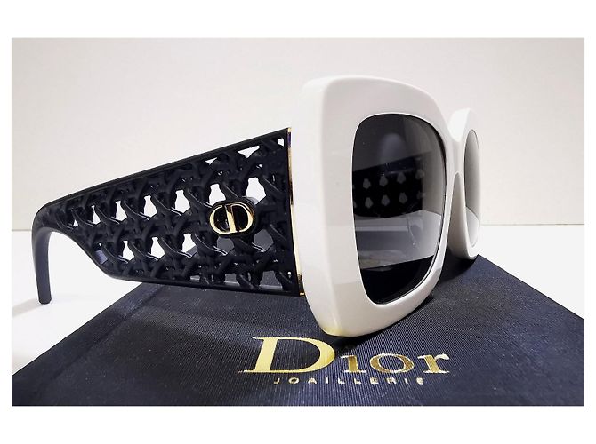 Christian Dior Occhiali da sole Dior Papillon bianchi e neri - VeryDior S1F 54A0 Nero Bianco - vista 6