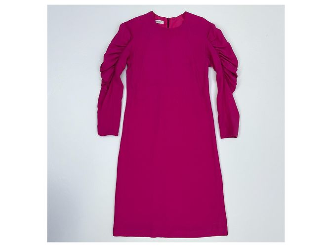 Vestido rosa de viscosa Dries Van Noten - vista 2