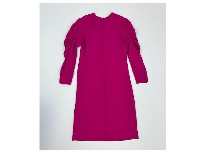Vestido rosa de viscosa Dries Van Noten - vista 4