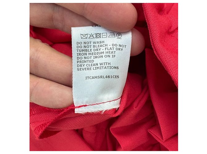 Autre Marque Mono rojo de lana Vivetta con volantes Roja - vista 5