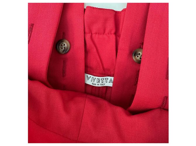 Autre Marque Mono rojo de lana Vivetta con volantes Roja - vista 6