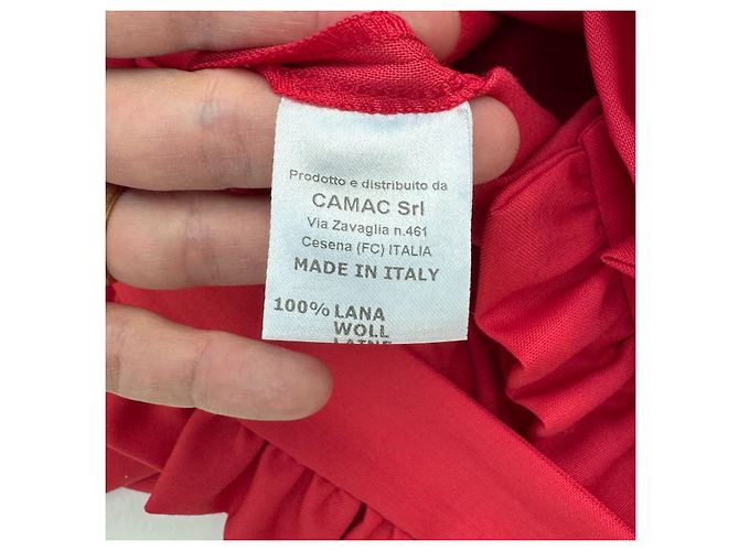 Autre Marque Mono rojo de lana Vivetta con volantes Roja - vista 7