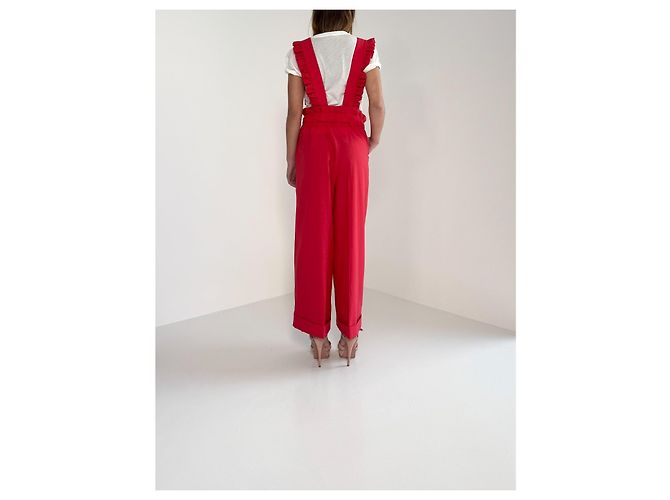 Autre Marque Mono rojo de lana Vivetta con volantes Roja - vista 9