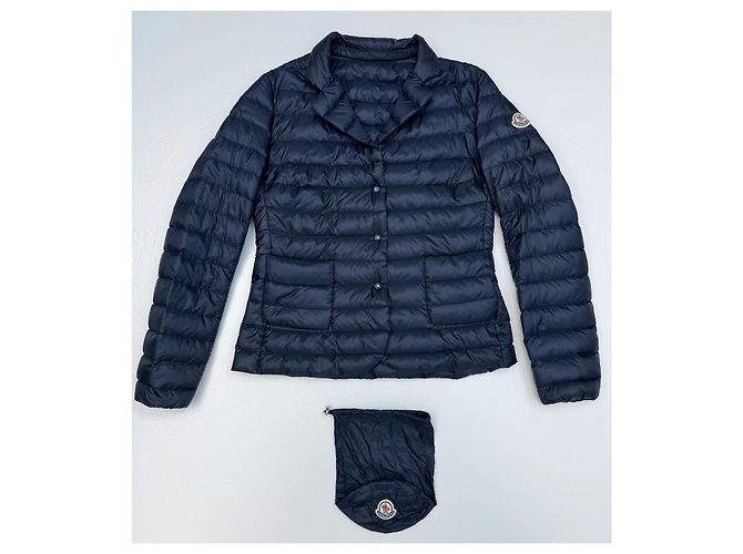 Moncler Leyla Giacca Imbottita Blu Navy - vista 3