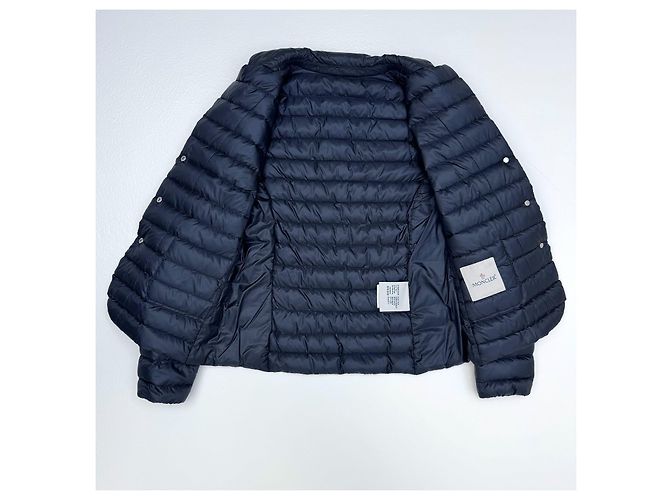 Moncler Leyla Giacca Imbottita Blu Navy - vista 4