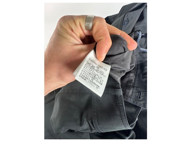 Vintage Burberry Polyester Gürtelrock Schwarz M - Ansicht 11