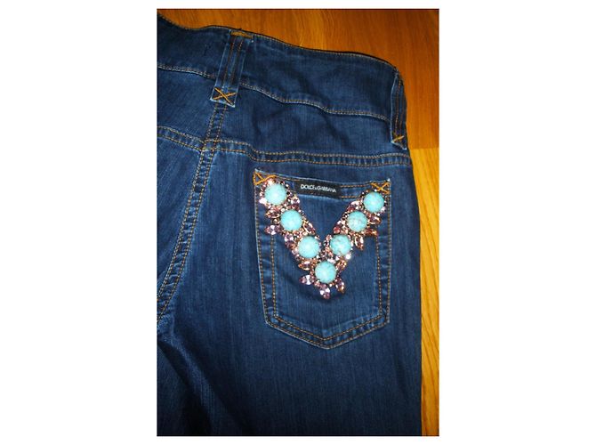 Vaqueros de algodón azules Dolce & Gabbana Talla 38 - vista 2