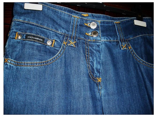 Vaqueros de algodón azules Dolce & Gabbana Talla 38 - vista 7