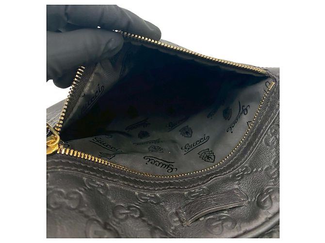 Borsa a spalla in pelle marrone Gucci - vista 10