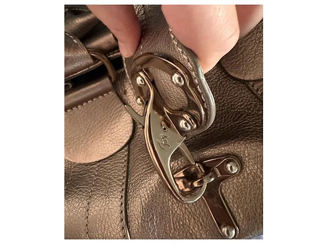 Borsa Fay in pelle dorata D'oro - vista 4