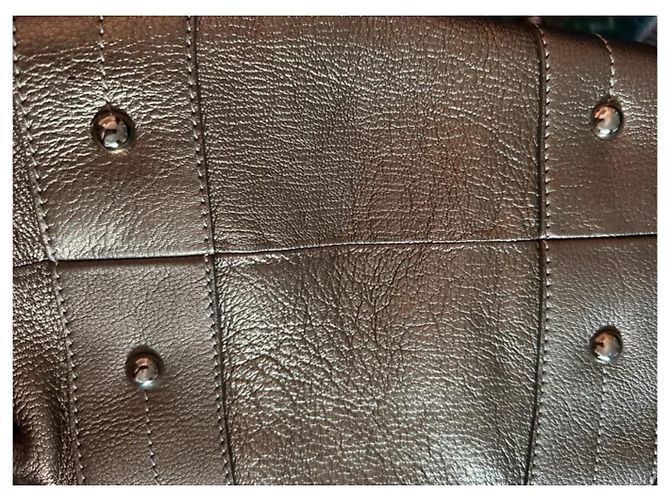 Borsa Fay in pelle dorata D'oro - vista 6