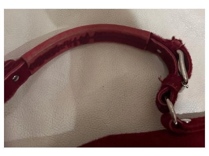 Borsa a tracolla Marni in pelle di vitello rossa Rosso - vista 4