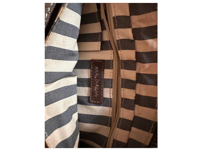 Borsa Maliparmi in pelle marrone - vista 3