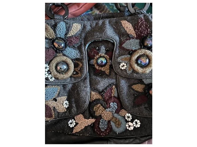 Jamin Puech Handtasche aus Wolle Mehrfarbig Mehrfarben - Ansicht 4