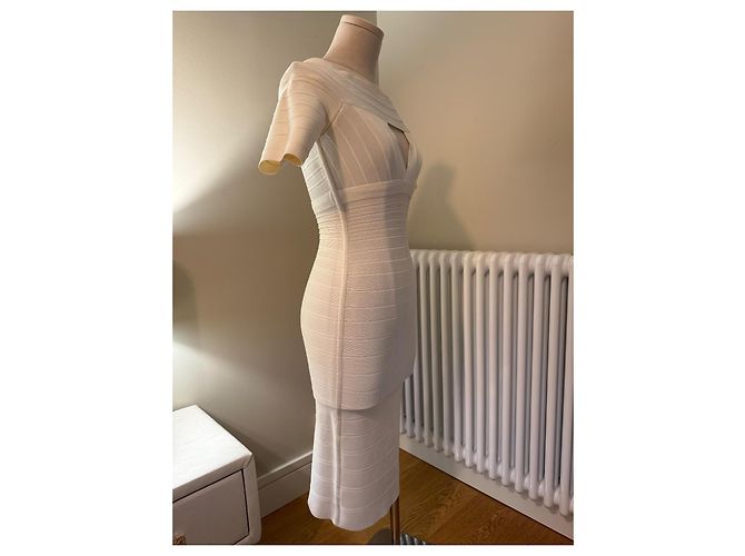 Herve Leger Kleid weiß - Ansicht 2
