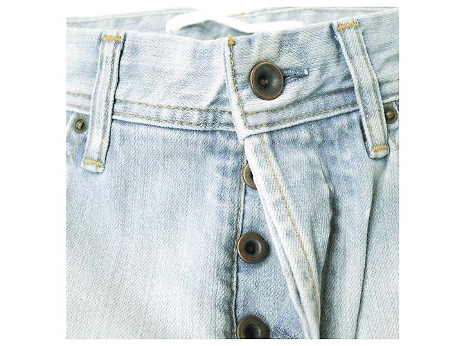 Autre Marque JEANS BIG BELLY RECTO Pantalones de Denim de Algodón Azul - vista 4