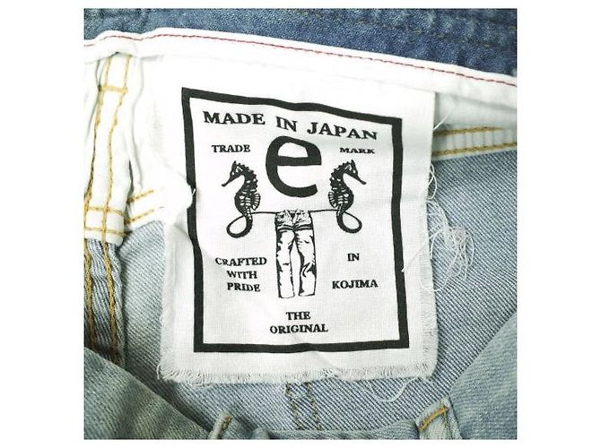 Autre Marque JEANS SEA HORSE SLIM Pantalones de mezclilla elásticos de algodón Azul - vista 11