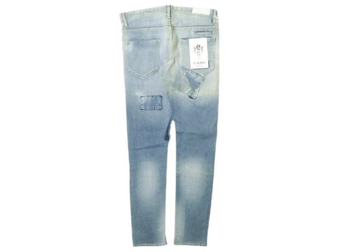 Autre Marque JEANS SEA HORSE SLIM Pantalones de mezclilla elásticos de algodón Azul - vista 2