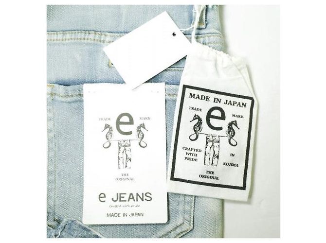 Autre Marque JEANS SEA HORSE SLIM Pantalones de mezclilla elásticos de algodón Azul - vista 3