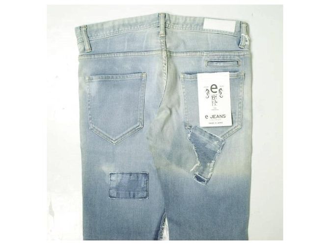 Autre Marque JEANS SEA HORSE SLIM Pantalones de mezclilla elásticos de algodón Azul - vista 7