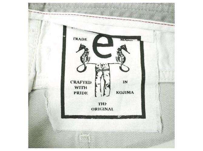 Autre Marque JEANS e-801G Pantalones de mezclilla ajustados de algodón Castaño - vista 10