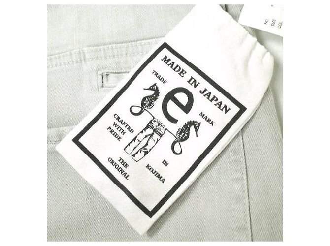 Autre Marque JEANS e-801G Pantalones de mezclilla ajustados de algodón Castaño - vista 3